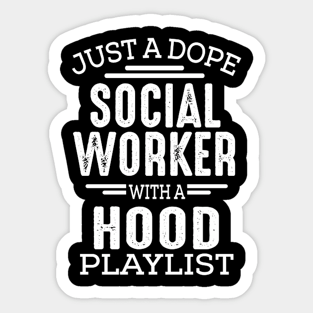 Social Worker Social work Lover Gift Sticker by 2blackcherries